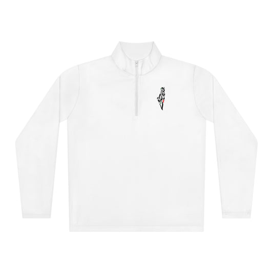 Free Palestine Quarter-Zip - White