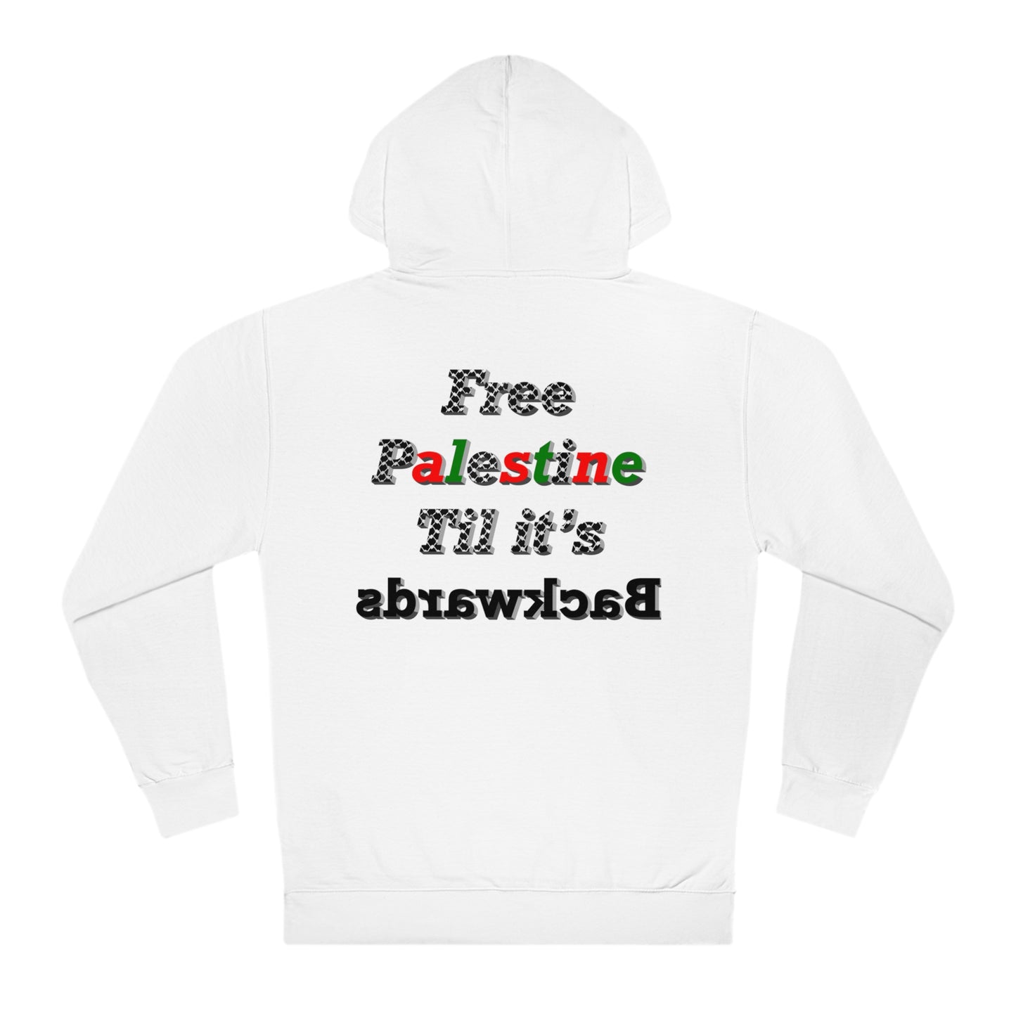 Free Palestine Hoodie - White