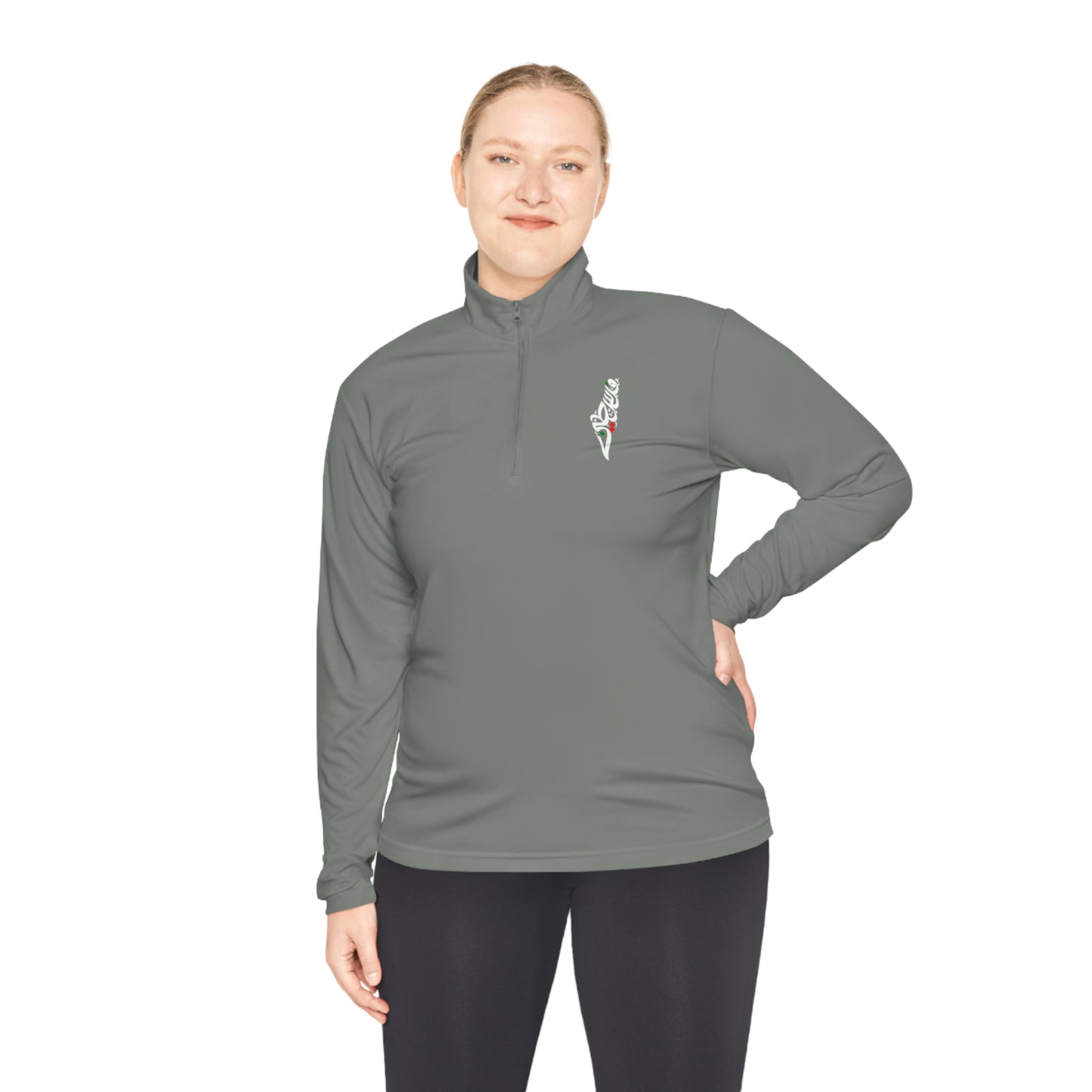 Free Palestine Quarter-Zip - Grey