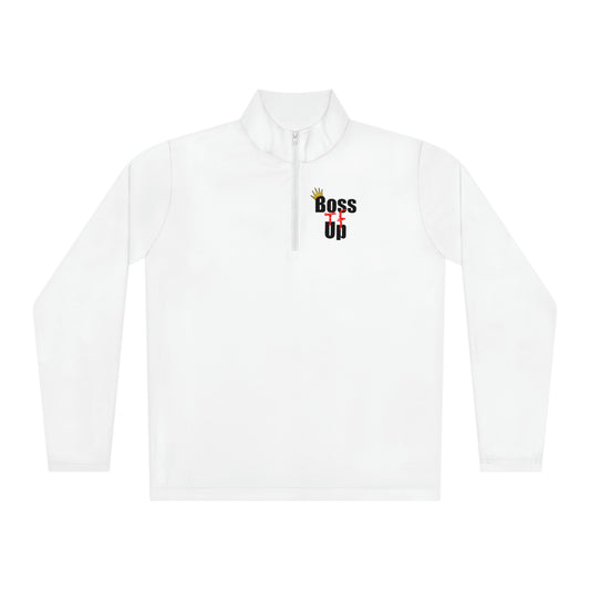 Quarter-Zip Pullover - White